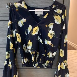 Moon River cropped blouse small